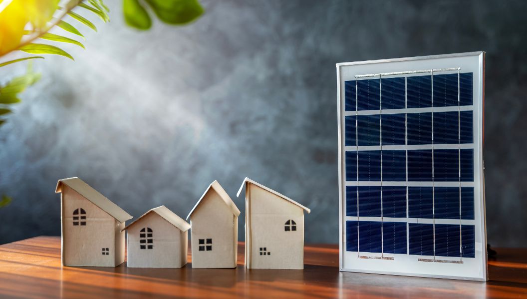 An image showing how solar cells can be effective for the houses.